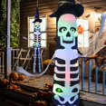 thumbnail image 3 of Decoración de manga de viento de calavera de Halloween, luces decorativas de Halloween, linternas de esqueleto de calavera, 3 of 5