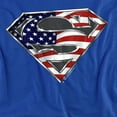 thumbnail image 2 of Superman All American Shield Women's T Shirt, Royal, Medium, 2 of 6