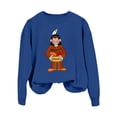thumbnail image 4 of VBARHMQRT Chandails Courts pour Femmes Hiver Manches Longues Imprimé Chandail Sans Capuche pour Femmes, 4 of 4