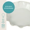 thumbnail image 3 of The Pioneer Woman Colette 11-Inch Stoneware Ruffled-Edge Baking Pie Pan & Tart Dish, Linen, 3 of 8
