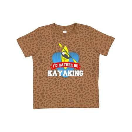 

Inktastic I d Rather Be Kayaking Gift Toddler Boy or Toddler Girl T-Shirt