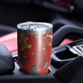 thumbnail image 4 of 30oz Red Christmas Gingerbread Man Pattern Tumblers Stainless Steel Tumbler with Lid and Straw,Vacuum Insulated Double Wall Travel Tumbler Cups Mug with Cleaning Brush for Coffee,Tea, 4 of 7