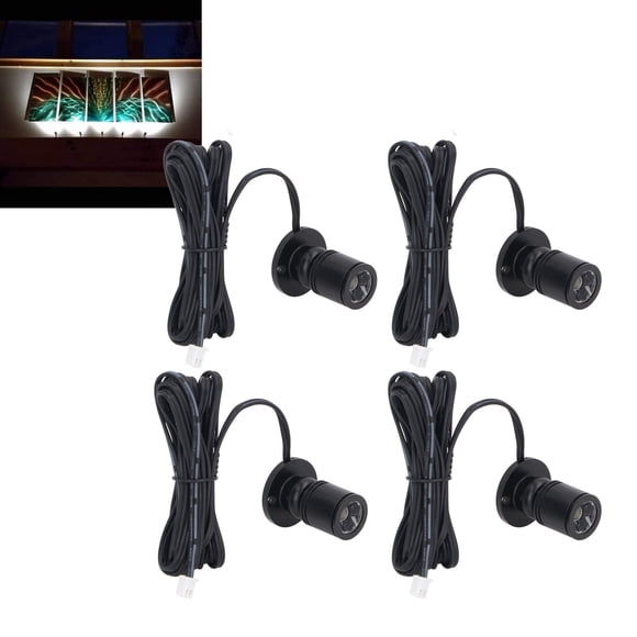FOCOS CON PANTALLA LED, Minifoco USB Regulable Con Kit de Ajuste de Tornillos para Obras de Arte, Plantas, Joyas, Aluminio, Cable de 6,6 Pies