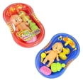thumbnail image 3 of Orange Plastic Bathtub With Baby Doll Bath Toy Set, 3 of 5