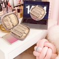 thumbnail image 4 of Jewelry Organizer Travel Box Storag with Ring, Earring, and Necklace Compartments - Clear Zipper Pouch for Stylish Jewelry Storage Pink, 4 of 6