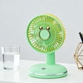 thumbnail image 6 of YiJuHui Rechargeable Portable Desk Fan, USB Personal Fan with Round Base, 3 Speeds Quiet Cooling Fan for Office Home Outdoor Travel, Battery Operated Mini Fan with Strong Stability, Gift Idea, 6 of 6