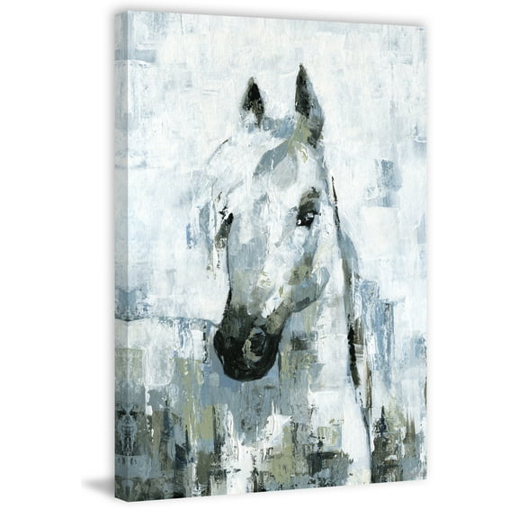 Parvez Taj "Magical White Horse" Painting Print on Wrapped Canvas