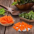 thumbnail image 2 of 30pcs Artificial Mini Carrots Lifelike Fake Carrot for Decoration Easter Artificial Simulation Vegetable Home Kitchen Cabinet Shop Crafts Decor Photo Props, 2 of 3