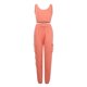 thumbnail image 4 of Conjunto de camiseta sin mangas con pantalones de chándal con bolsillo de color sólido para mujer Fridja  hfkajh101924, 4 of 9