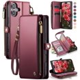 thumbnail image 1 of Funda para teléfono Wallet Defense compatible con iPhone 16 Plus, 1 of 9