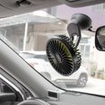 thumbnail image 3 of Universal Large Wind Three Speed Control USB Car Fan USB Car Fan Suction Cup Car Back Single Car Fan 12V 24V, 3 of 10