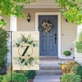thumbnail image 6 of Monogram Letter A-Z Garden Flag, 12x18'''' Linen Double Sided Garden Flags for Outside, Family Last Name Initial Outdoor Decoration Flag, Suitable for Yard, Porch, Balcony (Flagpole not Included), 6 of 6