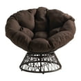 thumbnail image 5 of Papasan Chair with Brown Round Pillow Cushion and Brown Resin Wicker Weave, 5 of 6
