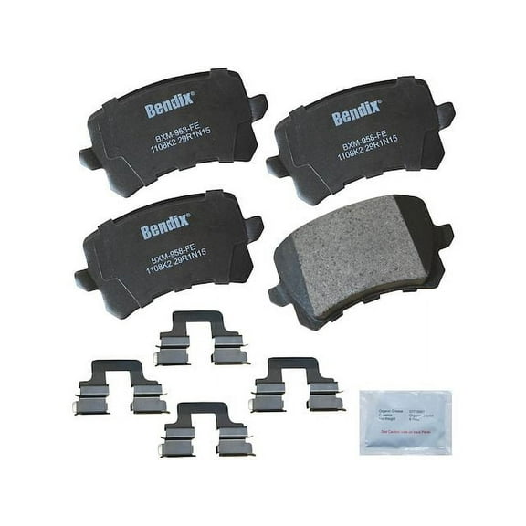 Rear Brake Pad Set - Compatible with 2009 - 2017 Volkswagen Tiguan 2010 2011 2012 2013 2014 2015 2016