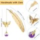 thumbnail image 3 of Marcador de plumas de metal con mariposa 3D para mujeres, maestros y día de la madre, marca de libro de agradecimiento de graduación, regalos para amantes de los libros, mamá, sus niñas, lectoras, amigas JM, 3 of 4