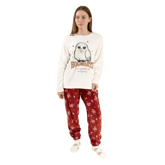 Harry Potter Womens Hedwig Long-Sleeved Long Pyjama Set