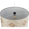 thumbnail image 6 of Mark&Day Chandelier Pendant Lights, Weibensee Iron, Cotton Rustic Beige/Silver Gray Drum Ceiling Light Fixture for Kitchen Island, Foyer, Dining Room, Bedroom and Living Room (14" H x 18" W x 18" D), 6 of 7
