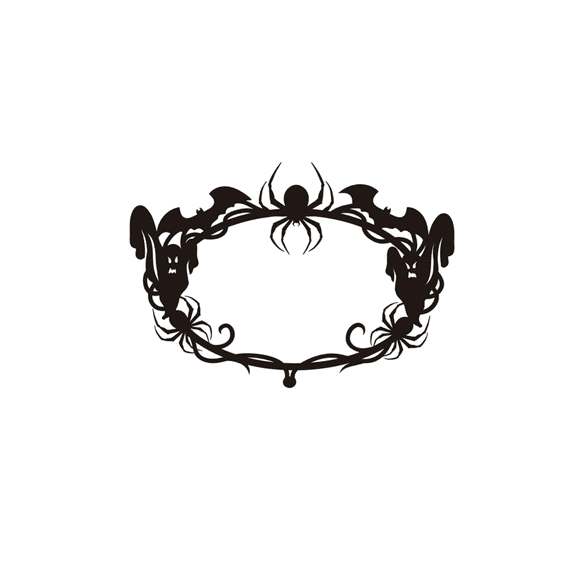 Gothic Bat Spiderweb Ghost Wall Hanging Halloween Decor for Indoor Outdoor Party Home Living Room