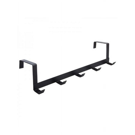 

MarinaVida Metal Over-The-Door-Hook Rack 5 Hooks Hanger Holder Coat Towel Bag Over Door Bathroom