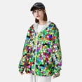 thumbnail image 5 of Fotbe Colorful Tie Dye Stained Glass Men's Women's UPF 50+ Sun Protection Jacket Hooded Cooling Shirt with Pockets Hiking Outdoor Performance-3X-Large, 5 of 9