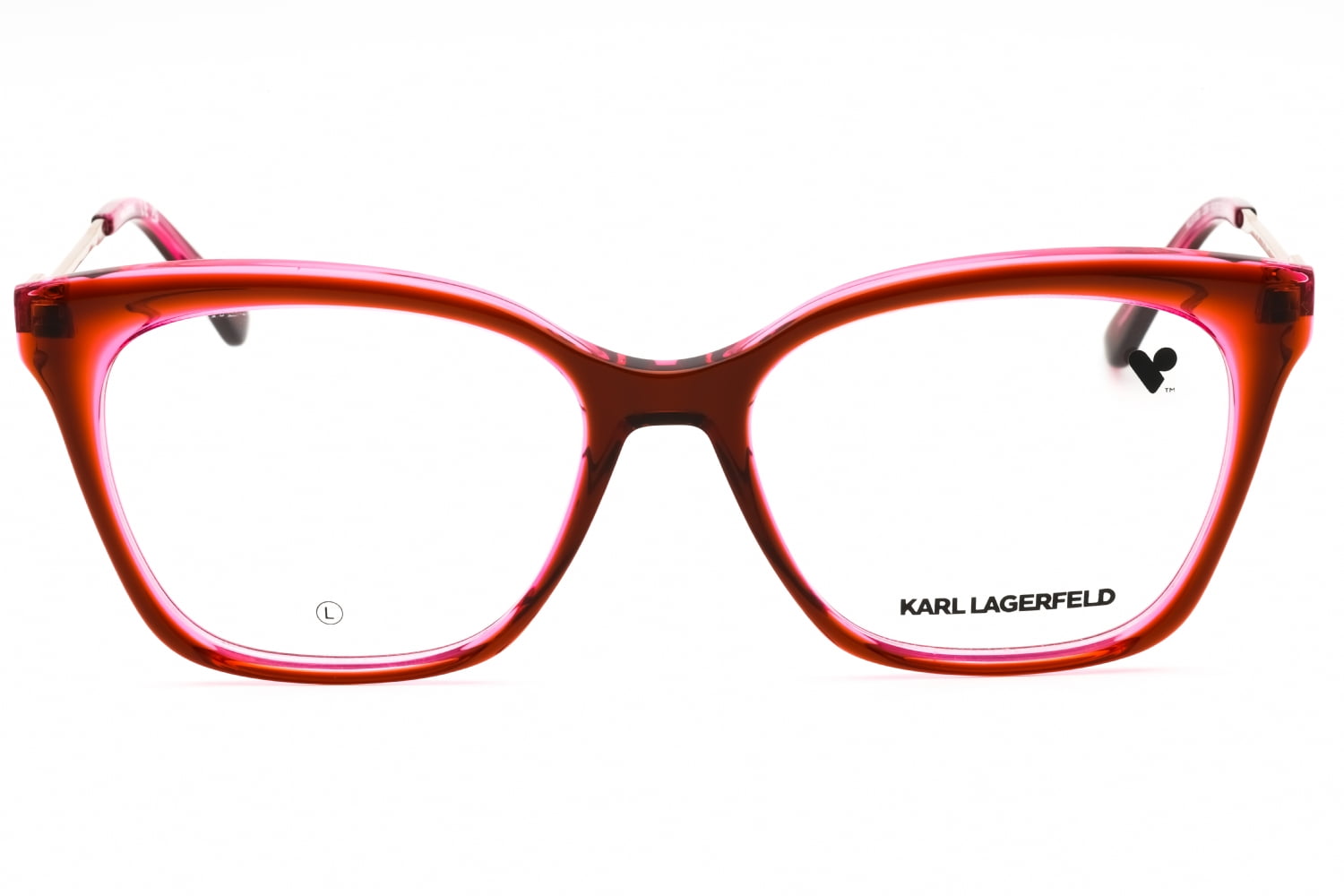 Karl Lagerfeld KL6108 206 Women's Brown/Rose Full Rim Eyeglasses
