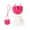 Hot Pink, variant on AUNVITO Girls Sleeveless Solid Color 3D Floral Applique Tank Top with Shorts Skirt and Handbag 3-Piece Outfit Set