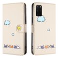 thumbnail image 3 of Allytechgroup for Samsung Galaxy S20 Plus Wallet Cover, Samsung Galaxy S20 Plus Wallet Case with Strap, PU Leather Shock Absorption Folio Flip Stand Card Slots Wallet Magnet Cover Case - Beige, 3 of 8