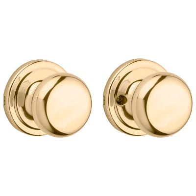 Juno Hall/Closet Knob in Polished Brass