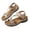 Khaki, variant on Orthopedic Wedge Sandals for Women Comfortable Wide Width Adjustable Strap Casual Open Toe Platform Sandal Pink Size 7