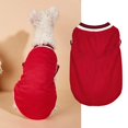 thumbnail image 2 of Pet Vest, Sleeveless Mesh Dog & Cat Apparel in Red, L Size - Breathable Design, Comfortable Fit for Indoor/Outdoor Use - for Small Medium Large Dogs, Cats, 2 of 3