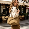 thumbnail image 6 of Dumpling Tote Bag for Women, Waterproof Nylon Large Capacity Crossbody Shoulder Purse, Lightweight Casual Sports Handbag for Work Travel Gym - Fits 14" Laptop, 6 of 7