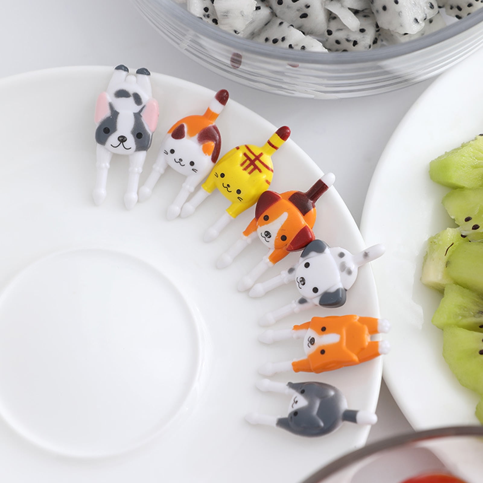 KOLORAE Kids Reusable Food Picks Animals