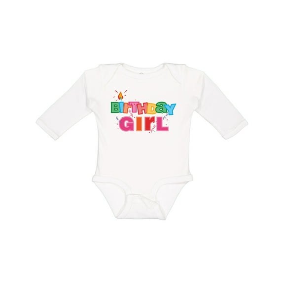 Inktastic Birthday Girl Letters Girls Long Sleeve Baby Bodysuit