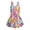Colorful Cherry Blossom, variant on COEQINE Girls One Piece Swimsuit with Skirt Sleeveless Cute Skirted Bathing Suit Hawaiian Swimwear for Kids 3-4 Years, Summer Swim Dress for Water Play, Daisy Floral Green