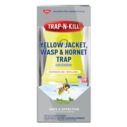 Enoz Trap-N-Kill Outdoor Yellow Jacket, Hornet, and Wasp Trap with Bait, 3 Pack