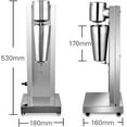 thumbnail image 7 of Electric Milkshake Maker,Vertical Stainless Steel Beverage Blender for Milkshakes,Soda Fountain Drinks,Cocktails,and Pancake Batters,110V 650ml Commercial and Home…, 7 of 7