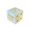 B, variant on 2Pcs 0.63 Inch Natural Crystal Mahjong Dice Set, 16mm 6 Sided Heavy Decorative Gemstone Dice, Mahjong Tabletop Party Game Accessory & Hostess Gift