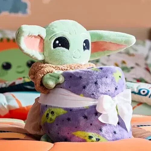 Disney s Star Wars The Mandalorian The Child Kids Buddy Throw Set Yoda Walmart