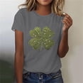 thumbnail image 4 of Mujeres Manga Corta de Verano Tops Impreso Sudadera Casual, Cuello Redondo Blusa Ligera para la Primavera Y el Verano, 4 of 4