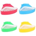 thumbnail image 7 of Triangle Potty Trainer Corner Bunny Toilet Guinea Pig Litter Bedding Plastic Box Pet Pan Small Pet Triangle Basin for Rabbit Chinchilla Hamster Ferret Small Animal, 7 of 7