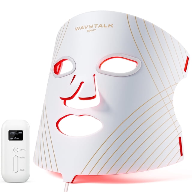 Mascarilla de terapia de luz roja wavytalk antiacné y antiedad