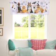 thumbnail image 4 of Halloween Dogs Kitchen Valance 54''''x18'''' Dogs Pumpkins Bats Skulls Rod Pocket Window Treatments Drapes Halloween Party Decor Short Curtain for Bedroom Living Room Bathroom Cafe Home Decor 1 Pack, 4 of 6