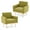 Olive Green, variant on FaFaSoGoodFa Accent Chair for Living Room, Modern Velvet Upholstered Arm Chairs with Button Tufted Back and Gold Legs