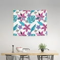 thumbnail image 2 of Hawaiian Style Flower Leaves Tapestry for Bedroom - Tapestry Wall Hanging Wall Tapestry for Dorm Wall Decor Home Decoration , Aesthetic Funny Tapestry 29 x 37in, 2 of 5