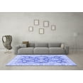 thumbnail image 3 of Ahgly Company Machine Washable Indoor Rectangle Oriental Blue Traditional Area Rugs, 8' x 12', 3 of 4