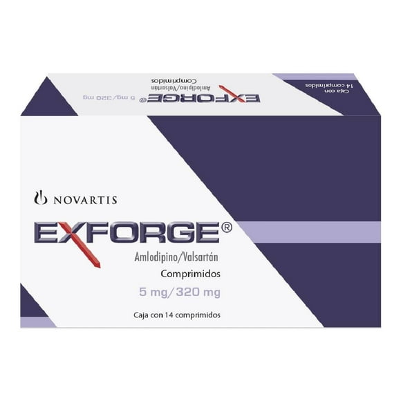 Exforge 14 comprimidos 5 mg/320 mg