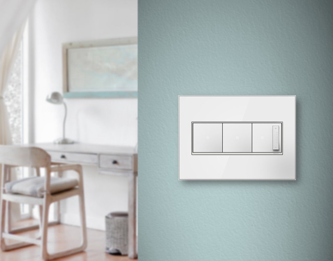 Legrand AWM3GMA4 Adorne Real Materials Metal 3-Gang Light Switch / Outlet Cover Wall Plate