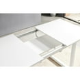 thumbnail image 4 of Smilegend Square Extendable Dining Table, Modern Space Saving Kitchen Table for Living Room, White Color, Metal Leg, 70.86" W x 31.5" D x 29.5" H, 4 of 7