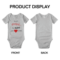 thumbnail image 3 of I'm Not Spoiled My Aunt Just Loves Me Cute Baby Rompers Boy Girl Newborn-24 Months, 3 of 5