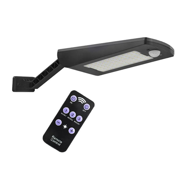 koolsoo Security Solar Street Wall Light PIR Motion Outdoor IP65 Lamp Remote Control
